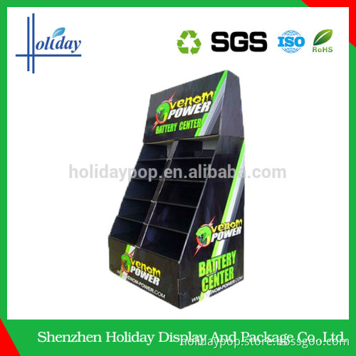 Practical cardboard counter display for cosmetic with hook